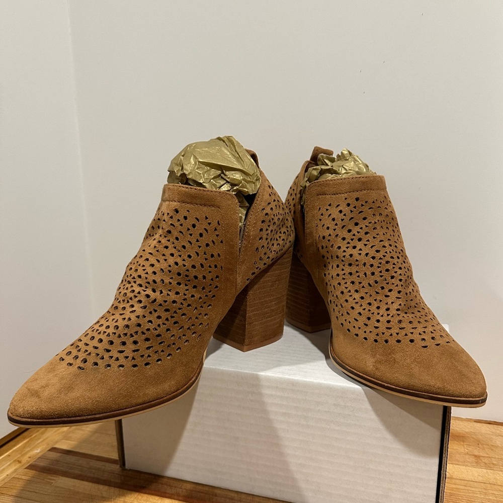Suede booties